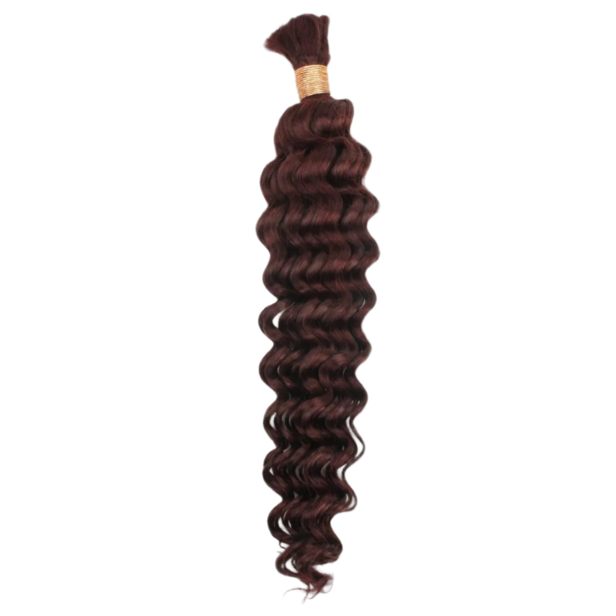 Burgundy Deep Wave 99J Bulk Human Braiding Hair