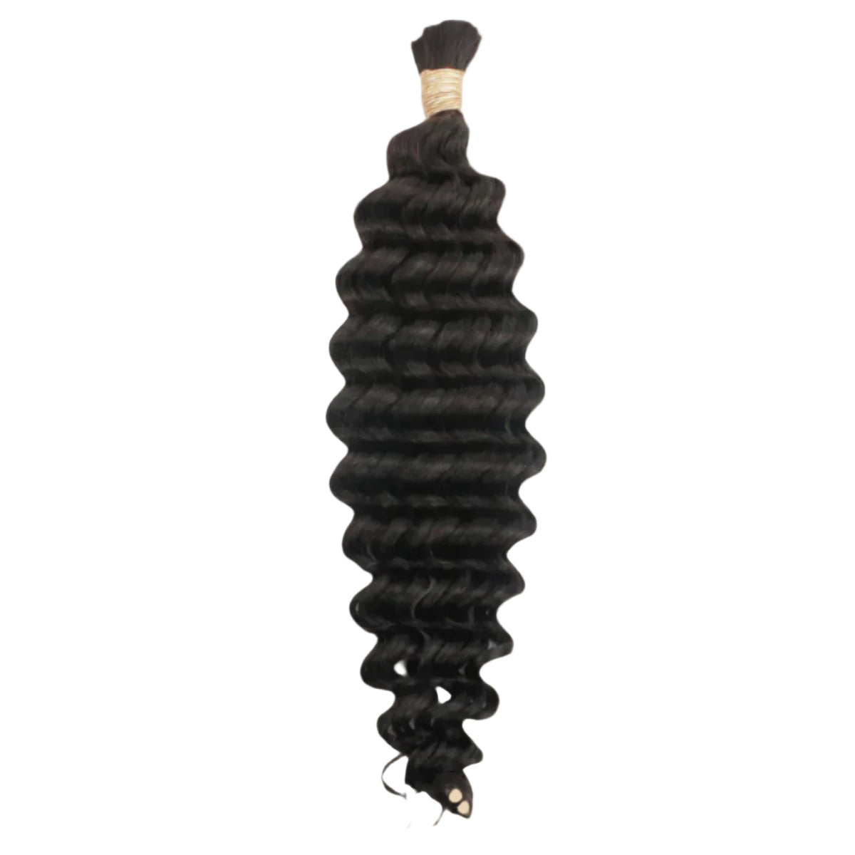 Deep Wave Bulk Human Braiding Hair – Natural Black | Hair Diamondz
