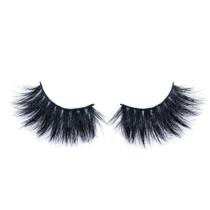 The "5D Mink 12" lashes by hairdiamondz feature a dramatic, fluffy style and are displayed against a white background to offer a luxurious look.