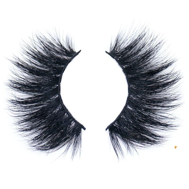 5d pair of thick mink false strip eyelashes
