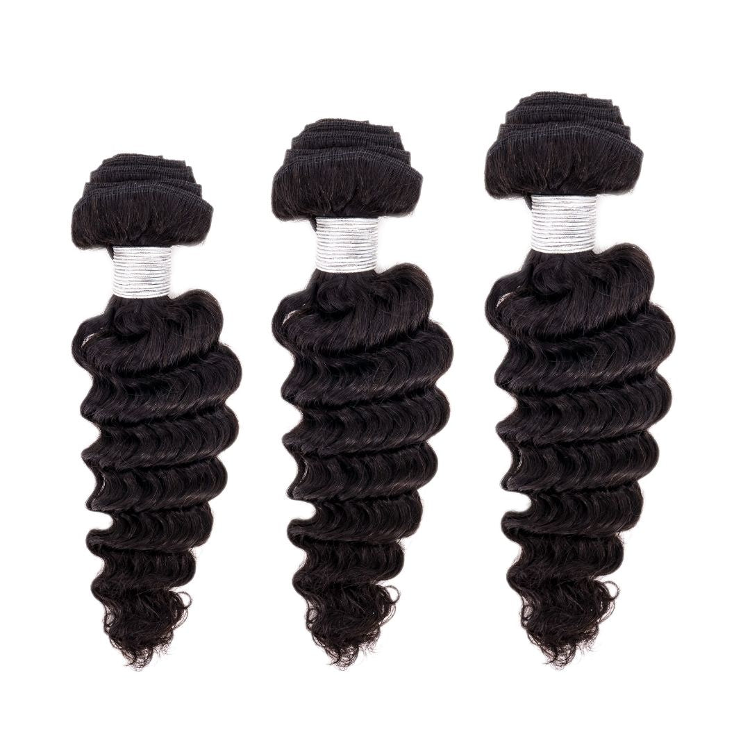 Brazilian Deep Wave Hair Extension Set of 3 Bundles