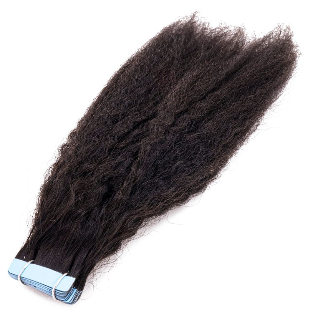 Kinky Straight Tape-In Hair Extensions