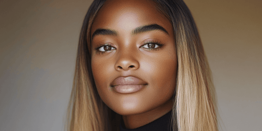 honey blonde wig human hair on a black woman