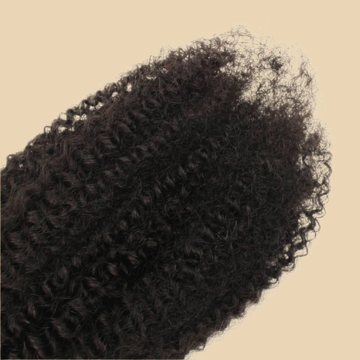 Up close Afro Kinky Bulk Human Hair Extensions