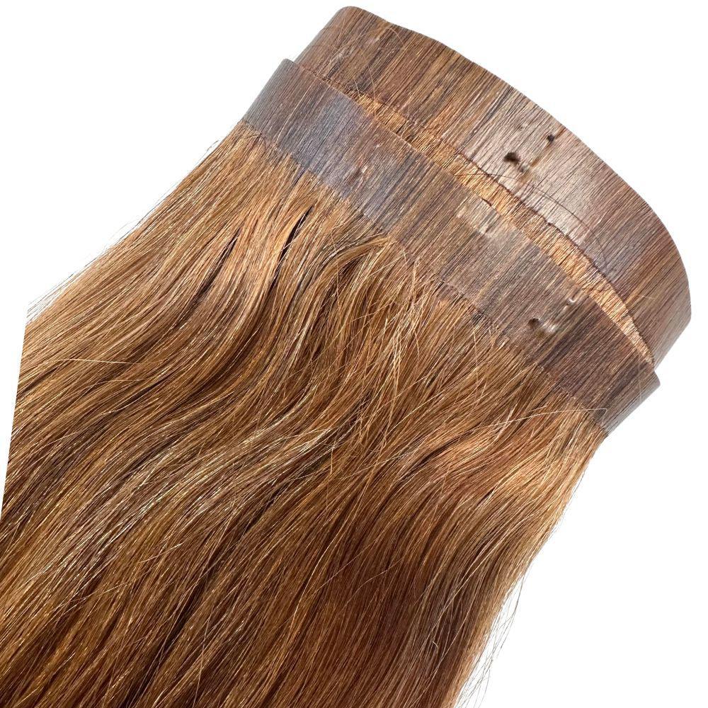 Auburn Seamless Clip-In Hair Extension showing  the seamless view