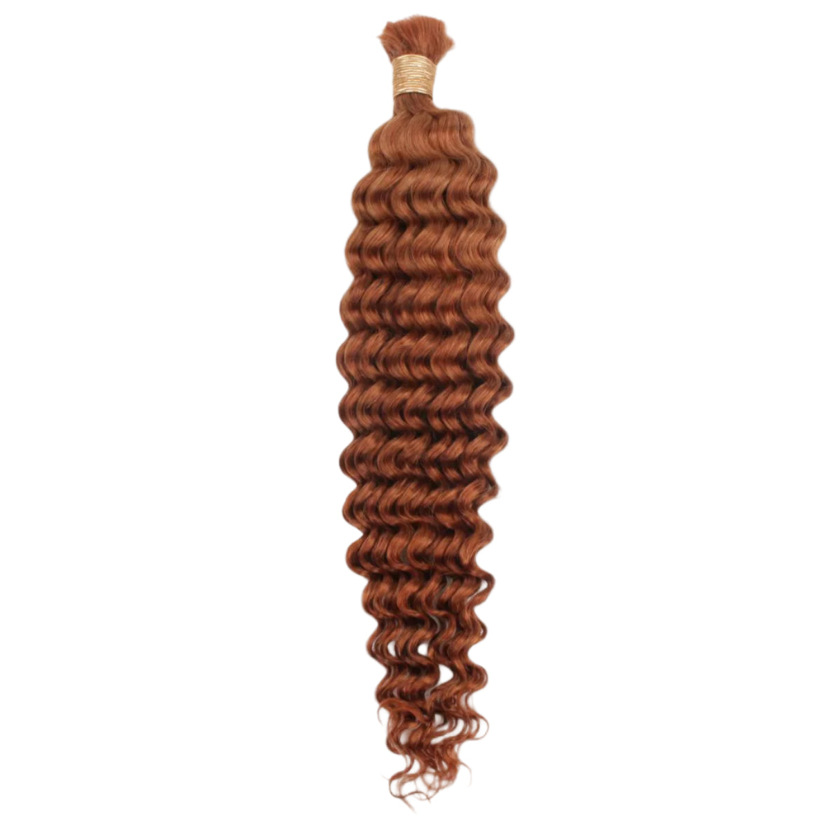 Copper Deep Wave 350 Bulk Human Braiding Hair