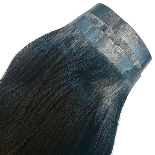 Jet Black Seamless Clip-In Hair Extensions