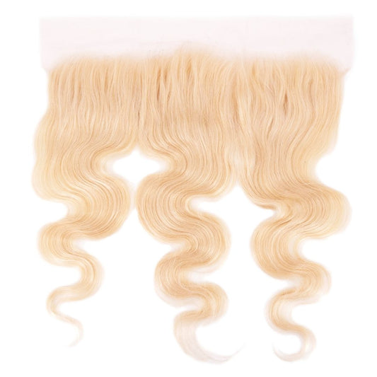 The Brazilian Blonde Body Wave Frontal is a lace frontal hair extension /