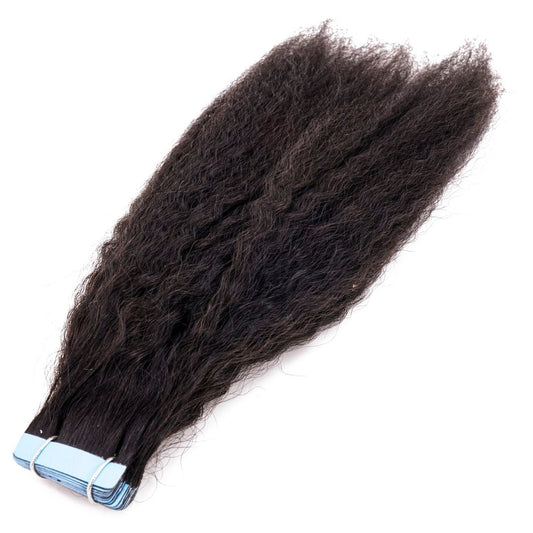 Kinky Straight Tape-In Hair Extensions