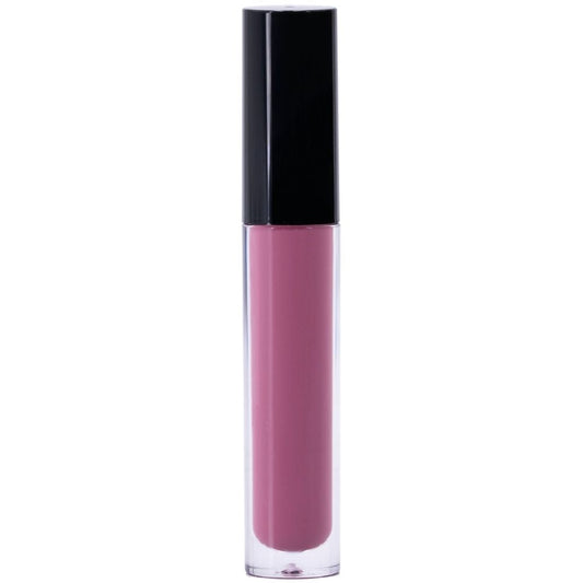 The Pearly Purple Lip Gloss now comes in a tube with a black cap, featuring pink liquid lipstick and pearly purple gloss. It offers a natural finish with a non-sticky formula.