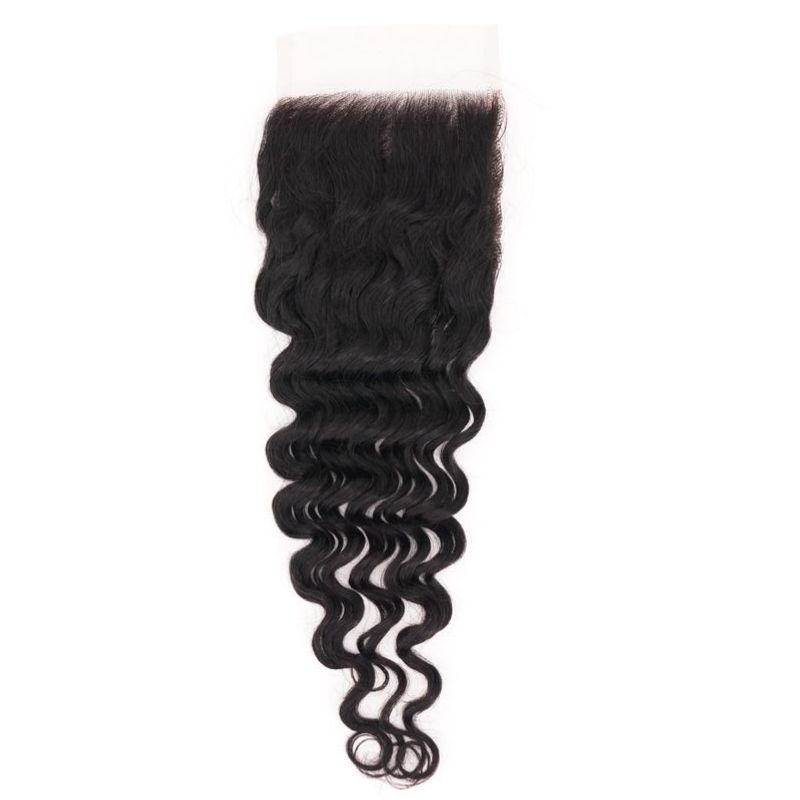 Brazilian Virgin Deep Wave 4x4 HD Closure Hair Extension