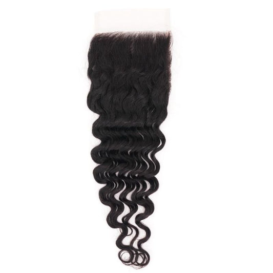 Brazilian Virgin Deep Wave 4x4 HD Closure Hair Extension